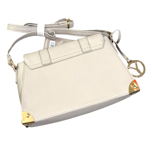 Cream Crossbody Bag with Gold Accents - Picture 6 of 6